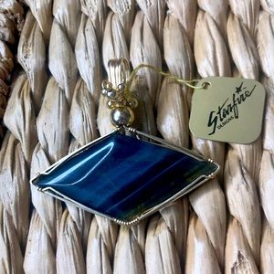Starfire Designs Large Blue Tiger Eye Handmade Pendant, $250